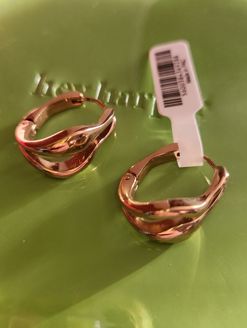Hey Harper Waterproof Jewelry "Marbella" Hoop Earrings -NEW